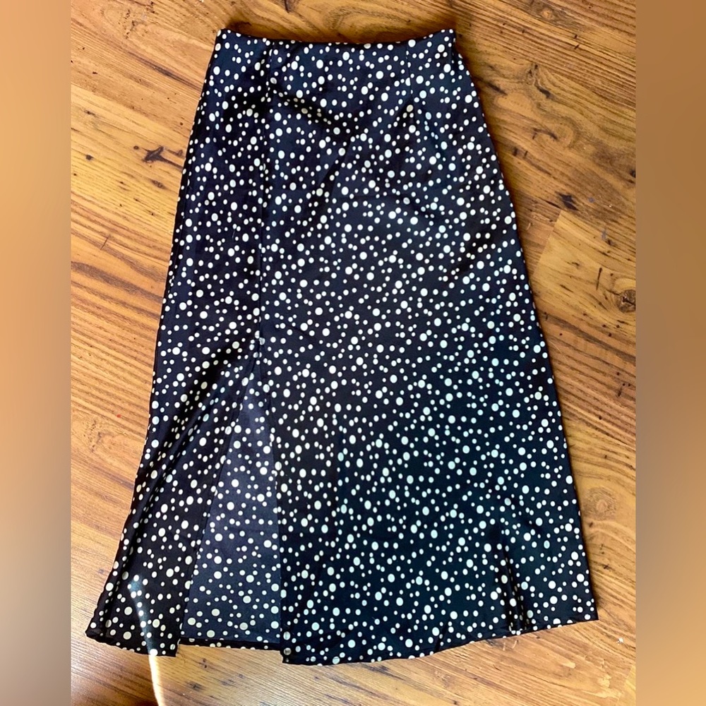 Polka Dot Skirt with slit